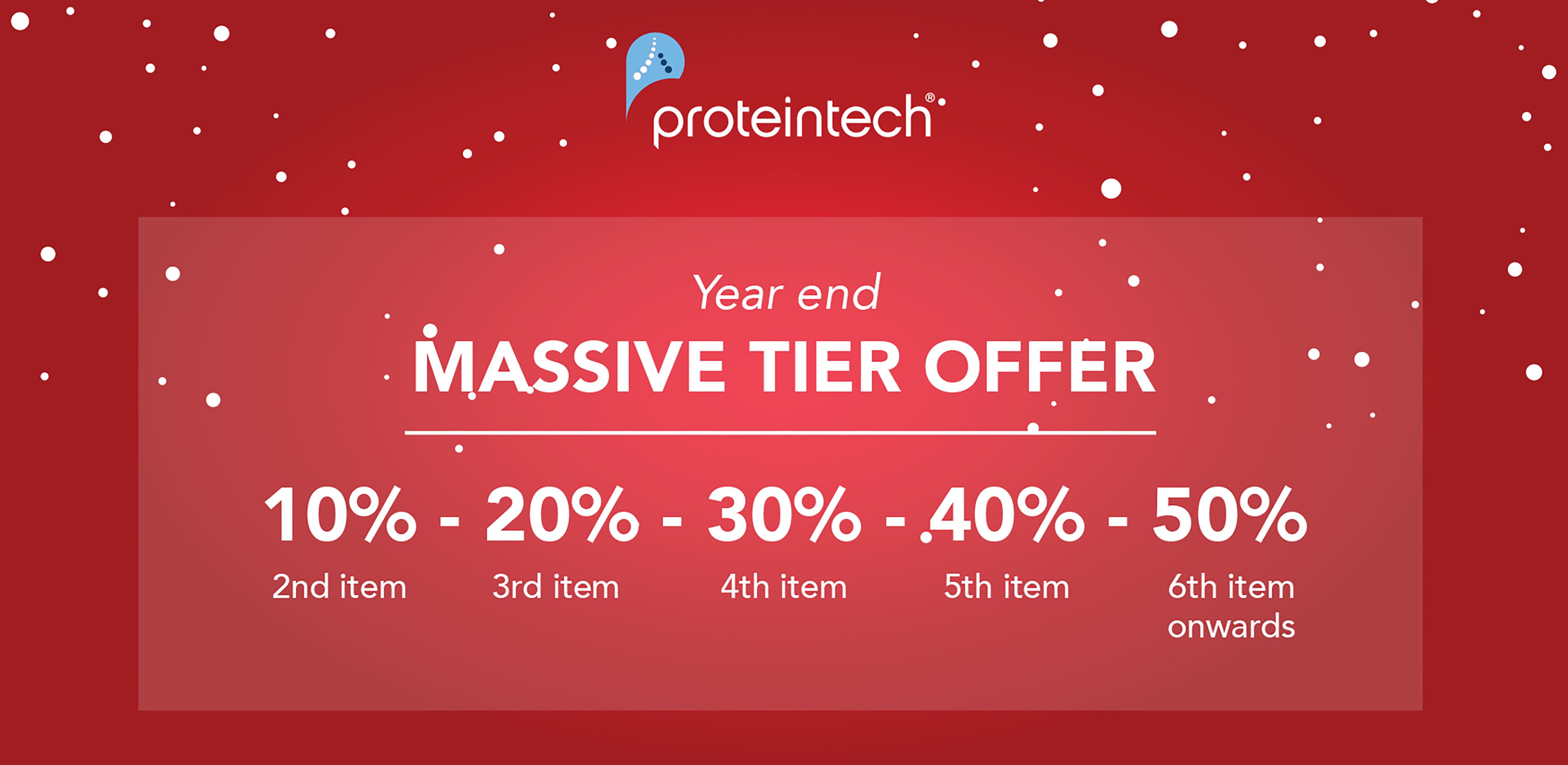 Year end tier discount for Proteintech Singapore