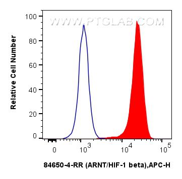 Flow cytometry (FC) experiment of HeLa cells using ARNT/HIF-1 beta Recombinant antibody (84650-4-RR)