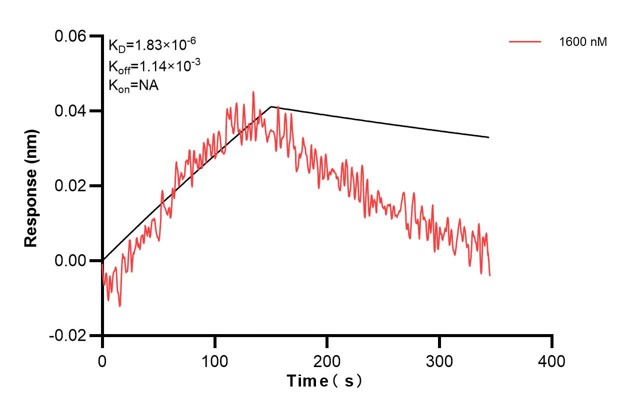 Affinity and Kinetic Characterization of 60668-2-PBS