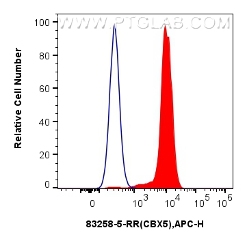 Flow cytometry (FC) experiment of SH-SY5Y cells using CBX5 Recombinant antibody (83258-5-RR)