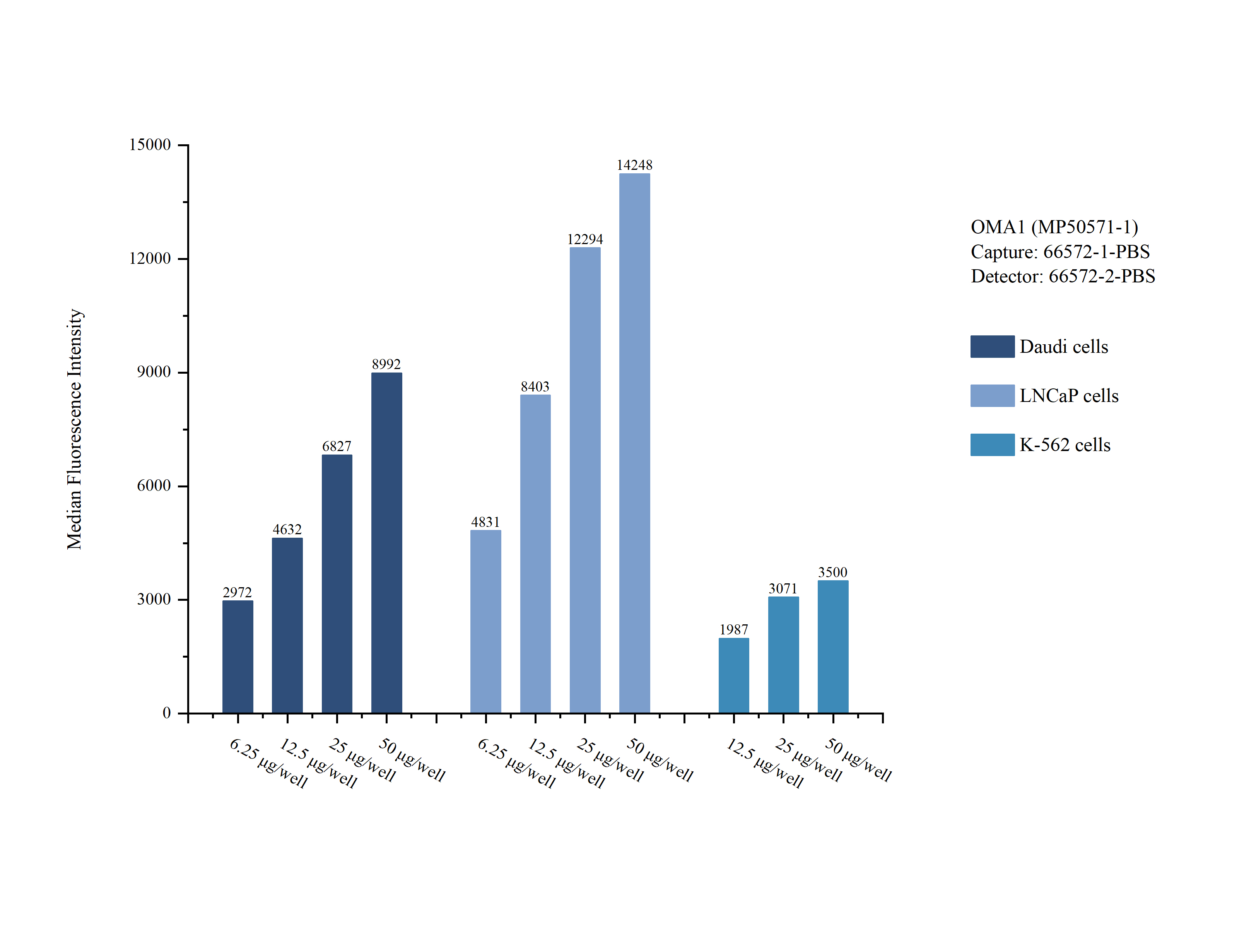 Cytometric bead array sample test of MP50571-1