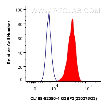 Flow cytometry (FC) experiment of U-2 OS using CoraLite® Plus 488-conjugated G3BP2 Recombinant an (CL488-82080-4)