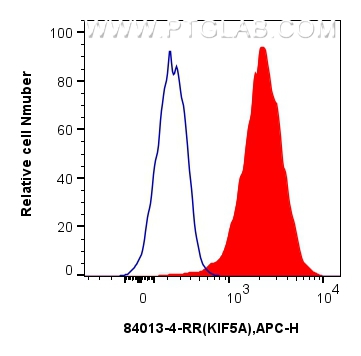 Flow cytometry (FC) experiment of K-562 cells using KIF5A Recombinant antibody (84013-4-RR)