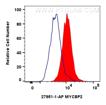 Flow cytometry (FC) experiment of U2OS cells using MYCBP2 Polyclonal antibody (27951-1-AP)