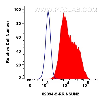 Flow cytometry (FC) experiment of HeLa cells using NSUN2 Recombinant antibody (82894-2-RR)