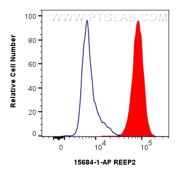 Flow cytometry (FC) experiment of SH-SY5Y cells using REEP2 Polyclonal antibody (15684-1-AP)